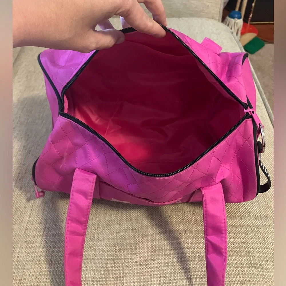 Girls Hot Pink Ballet Duffel Bag